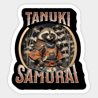 Tanuki Samurai Sticker